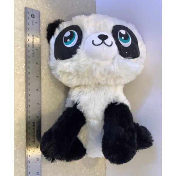 Dan Dee Plush Panda Bear With Embroidered Green Eyes Stuffed Animal Soft Toy - Picture 6 of 8